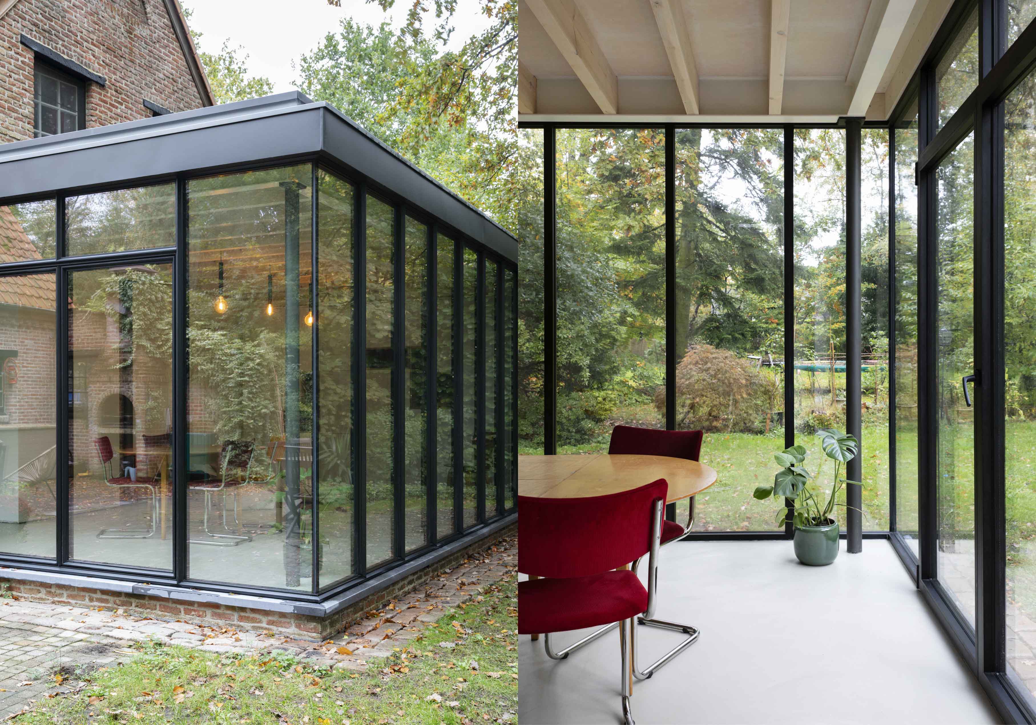 Landelijke woning met aanbouw