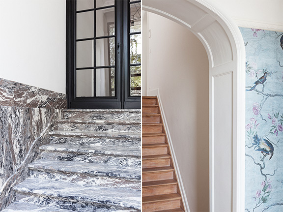 Interieur van het gerenoveerde herenhuis