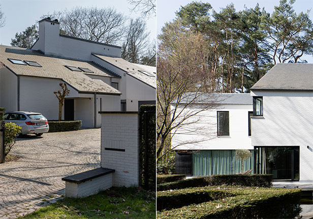 Eiken lambrisering in villa K